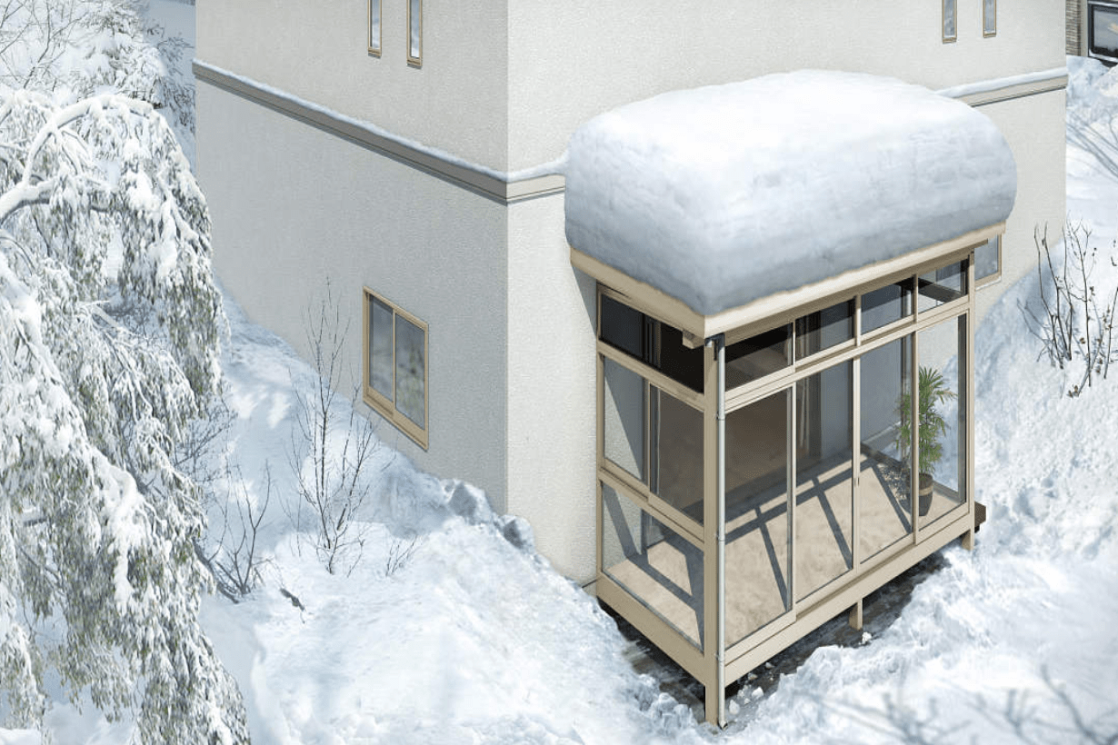 テラス屋根を選ぶ際の注意点:積雪量