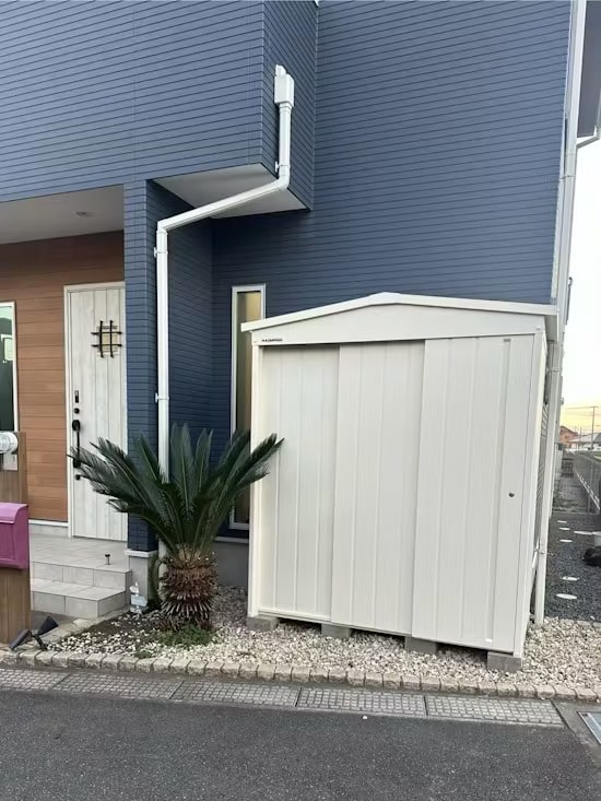 千葉県のお客様の物置工事