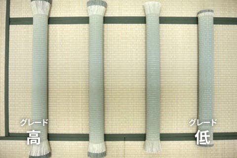 畳表のグレードはい草の長さで変わります