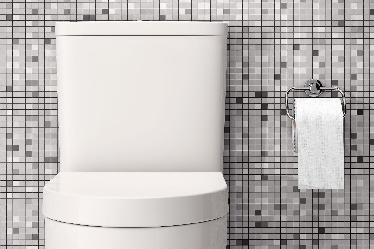 モダンなトイレタンク付きトイレイメージ モダンなトイレタンク付きトイレイメージ
