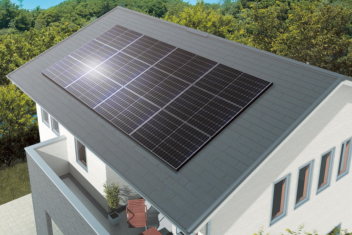 単結晶太陽電池モジュール 設置イメージ 単結晶太陽電池モジュール 設置イメージ