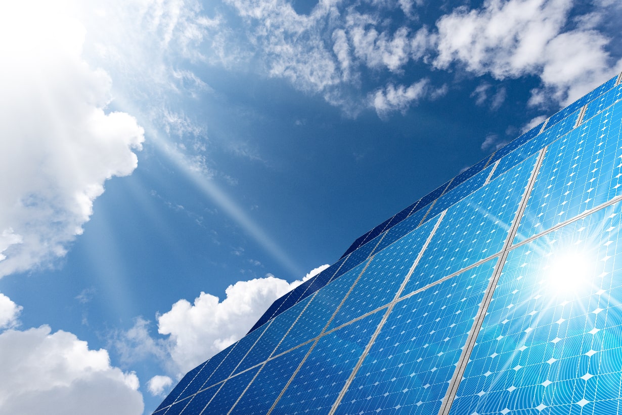 太陽光発電の1日の発電量イメージ