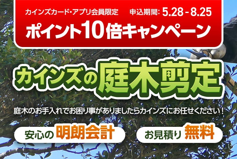 カインズの庭木剪定