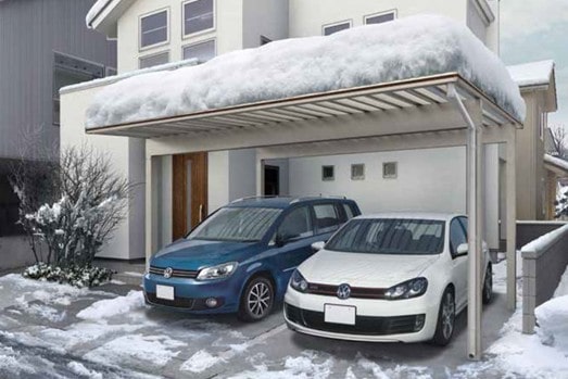 積雪や風に強いカーポート