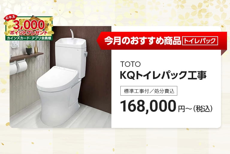 今月のおすすめトイレパック工事